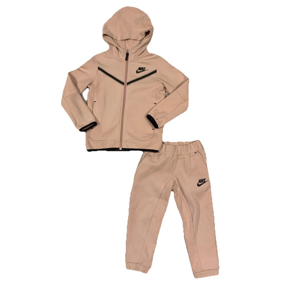 Nike Kids Tracksuit Set Pink Hoodie Joggers Size 4 XS 3-4 Years